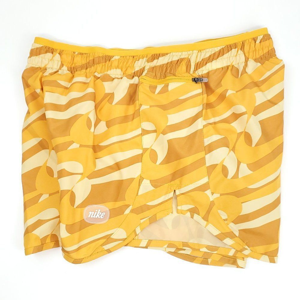 Nike Dri-FIT Icon Clash Tempo Luxe Women's Running Shorts Yellow DQ6117-752 - Picture 10 of 13
